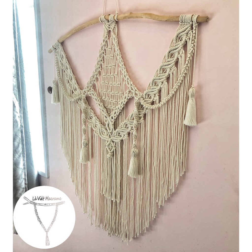 CÀNH GỖ TỰ NHIÊN LÀM MACRAME-Chiều dài 70 cm