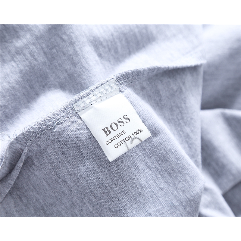 Hugo Boss áo polo Ngắn Tay Thêu Họa Tiết Thời Trang Mùa Hè Cho Nam