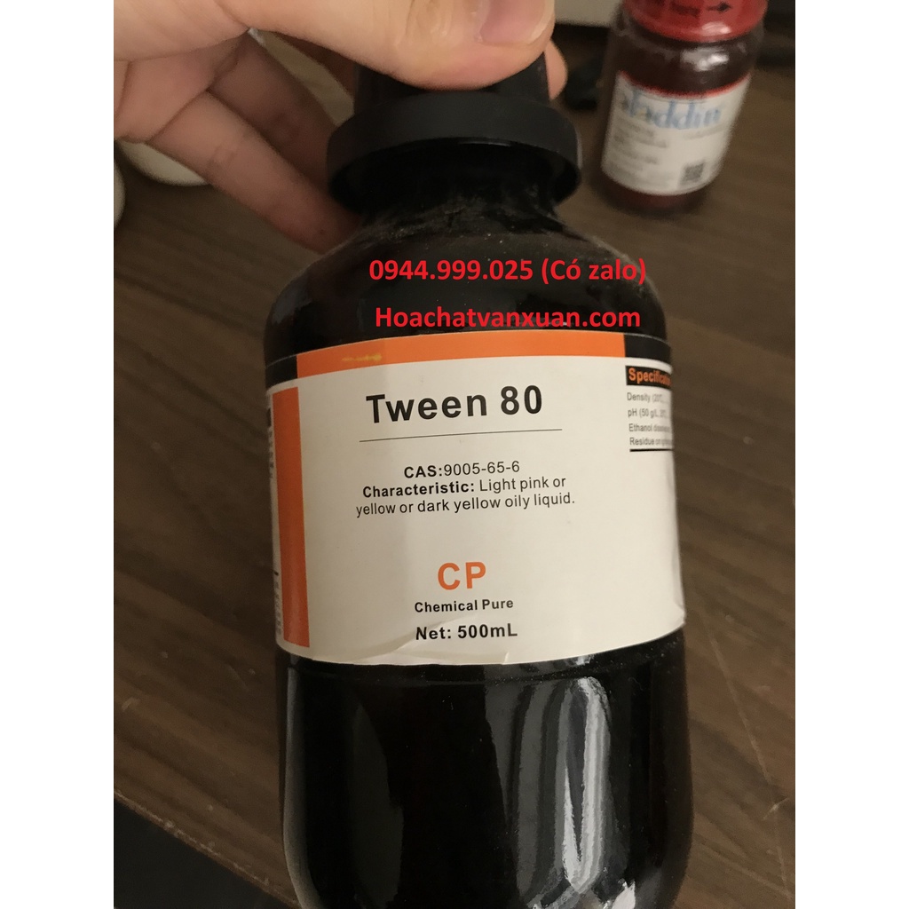 Tween 80 poly sorbate 80 lọ 500ml chất nhũ hoá polysorbate