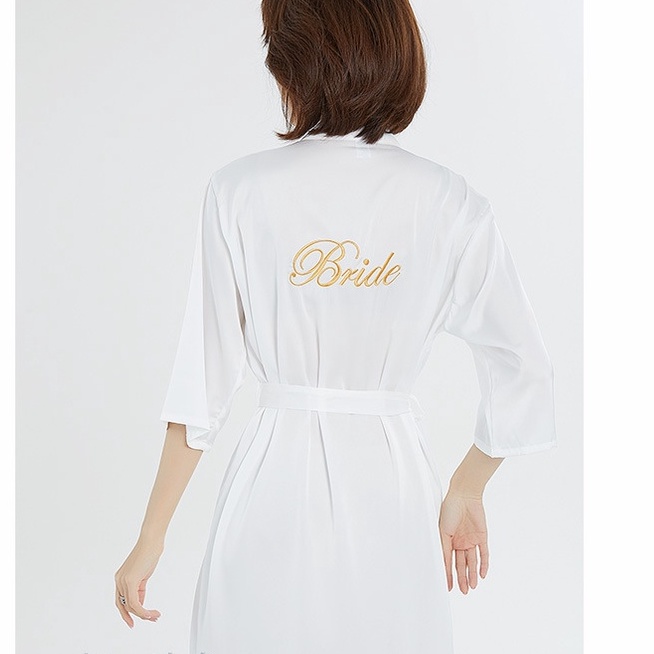 Áo Choàng Ngủ Cô Dâu ✅ Kimono Choàng Makeup Studio✅ IVY214