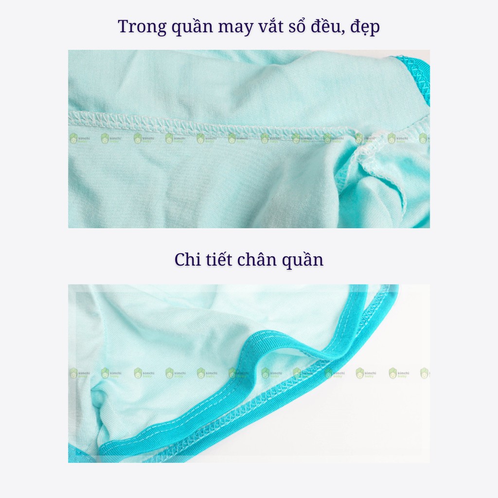 Quần đùi short thun cho bé trai, bé gái KIMCHIBABY vải thun lạnh mặc nhà mùa hè Minky Mom MKMQ2101