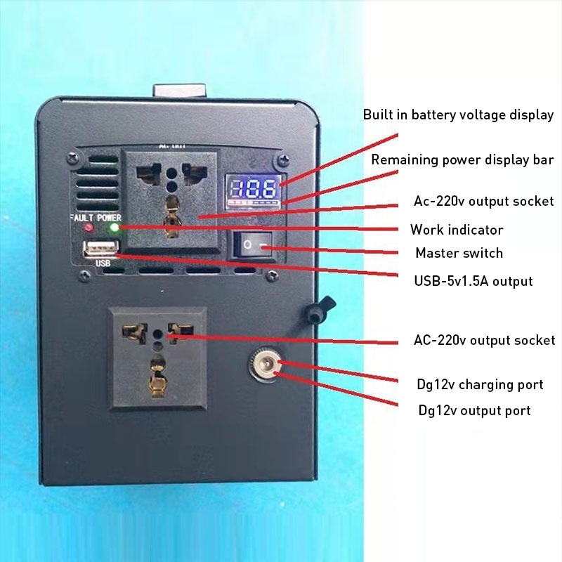 Nguồn điện sạc dự phòng ngoài trời Jiashi công suất lớn 220V 100000mA cho sinh viên