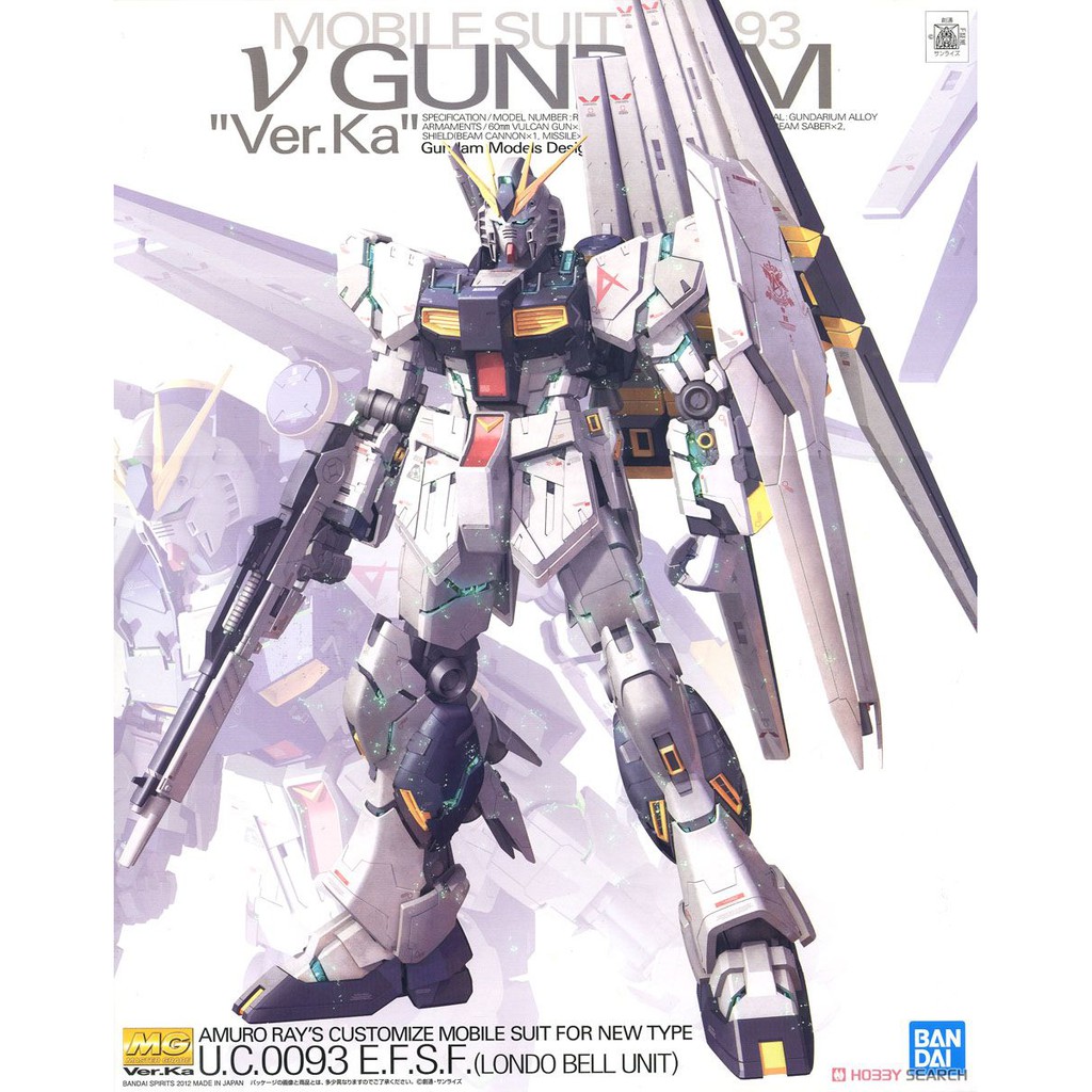 Mô Hình Lắp Ráp MG 1/100 RX-93 Nu Gundam Ver.Ka