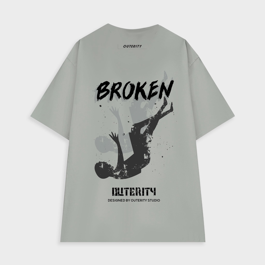 Áo thun nam nữ local brand Outerity Broken v2.0