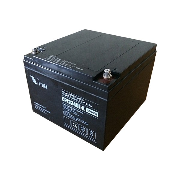 Ắc Quy Lưu Điện VISION CP12240E-X 12V-24AH, Chuyên Dùng Cho Nguồn Dự Phòng (UPS, Inverter, ...)