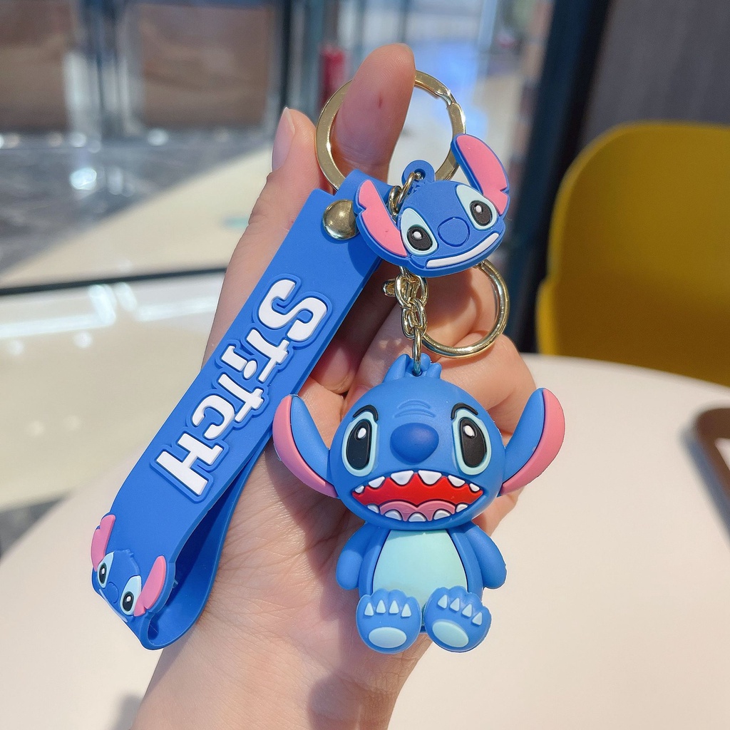Móc khóa gắn búp bê nhân vật hoạt hình Lilo &amp; Stitch đáng yêu