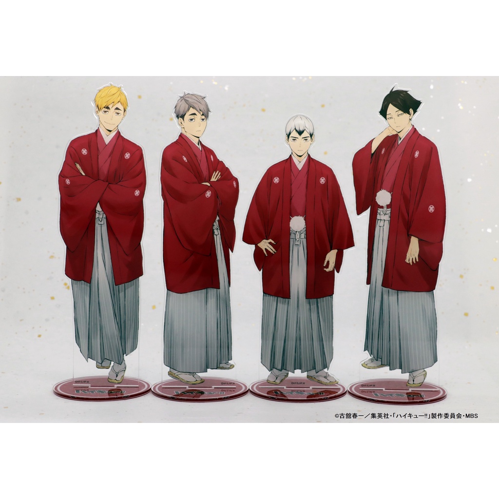 ( KIMONO ) Standee Haikyuu!! Vua bóng chuyền tượng acrylic anime mica chibi trang trí trưng bày mô hình