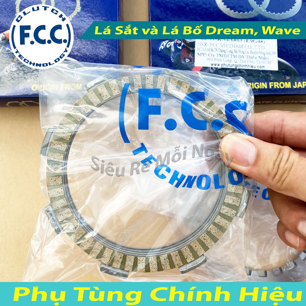 Full bộ Lá bố nồi và Lá sắt zin FCC Dream, Wave