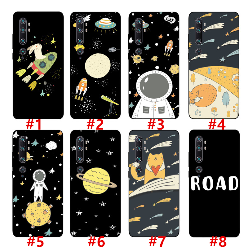 【Ready Stock】Xiaomi Mi 10 Lite/Mi Note 10 Lite/Mi Note 10 Pro /Mi 10 Youth 5G Silicone Soft TPU Case Cartoon Space Astronaut Back Cover Shockproof Casing