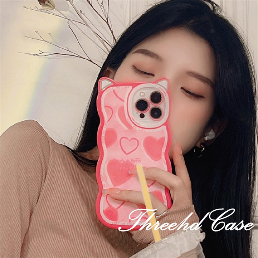 Ốp Điện Thoại Mềm Họa Tiết Tai Mèo Xinh Xắn Cho iPhone 14 13 12 11 Pro Max SE2020 X XR Xs Max 7 8 6 6s Plus