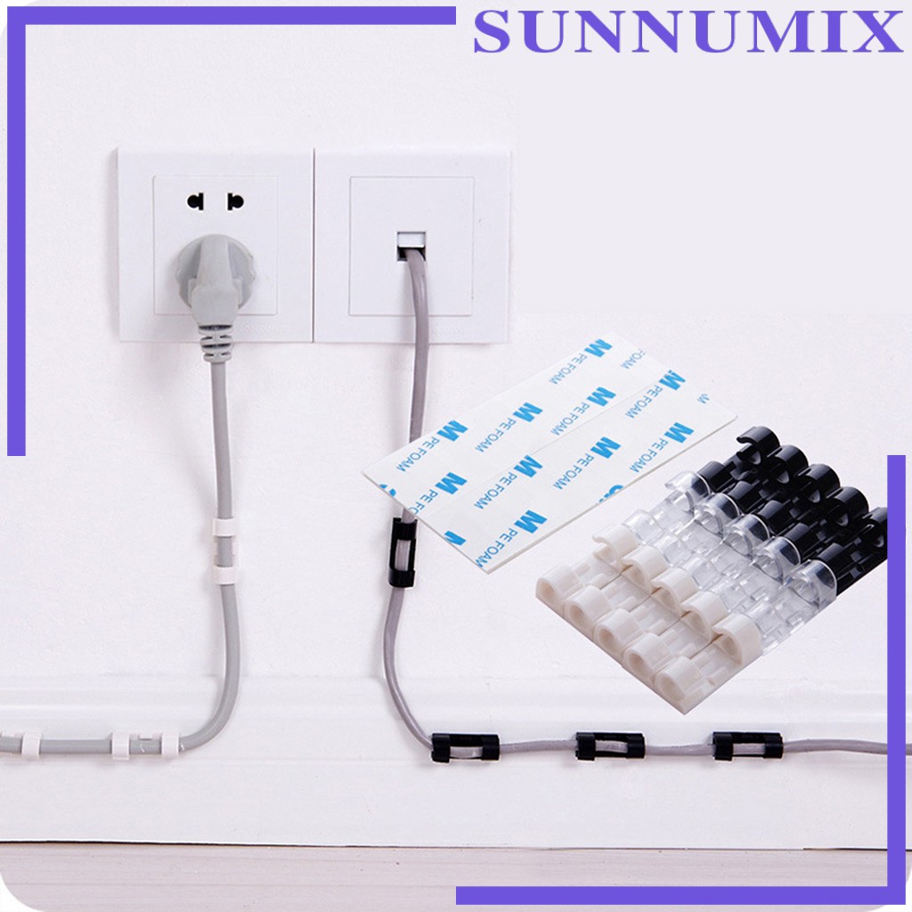 Set 20 Kẹp Cố Định Dây Cáp Tiện Lợi