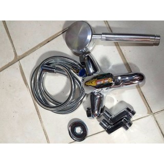 Bộ 3 sản phẩm : củ sen tắm nóng lạnh + dây sen inox +bát sen tăng áp