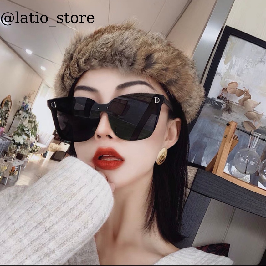 Kính mát nữ  LATIO kính mát nữ thời trang hot 2023 thiết kế đơn giản phối chữ D tạo điểm nhấn cho kính  - KM50