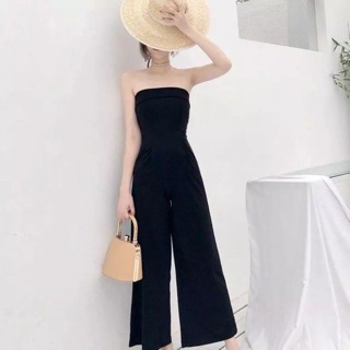 jumpsuits Cúp Ngực Quần Suông Dài