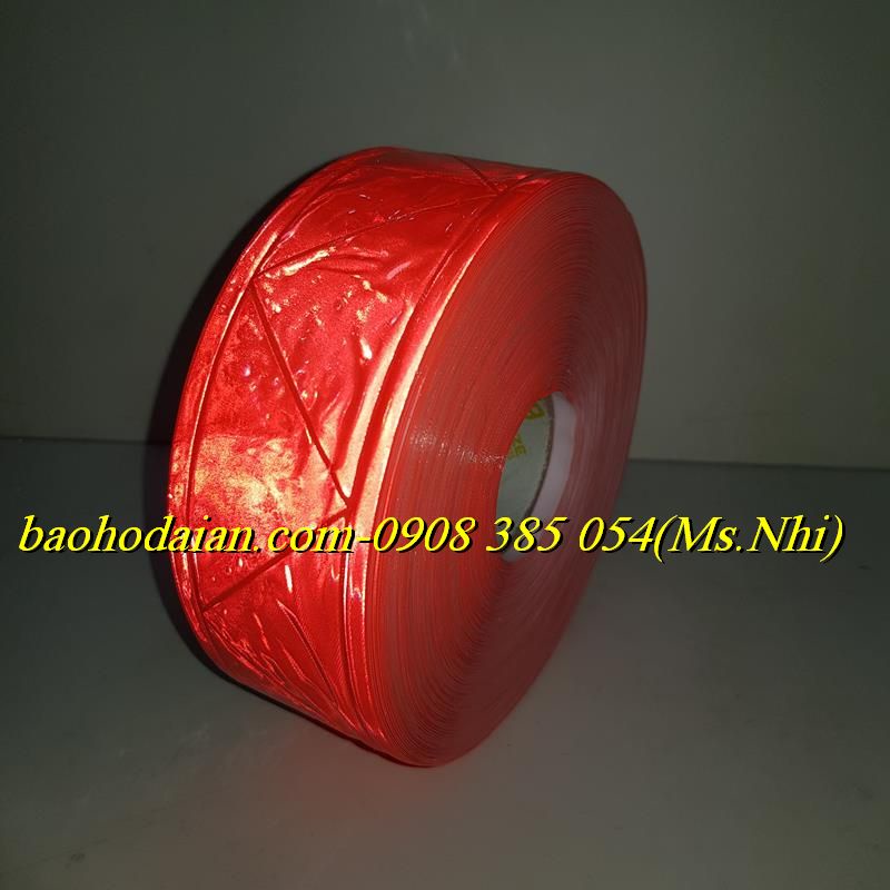 Cuộn phản quang nhựa hoạt tiết W 5cm x 50m may kèm quần áo- Nhiều màu lựa chọn