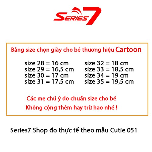 Giày nhựa mềm bé gái siêu nhẹ chính hãng Cartoon Agency Thái Lan Cutie 051-L mix color