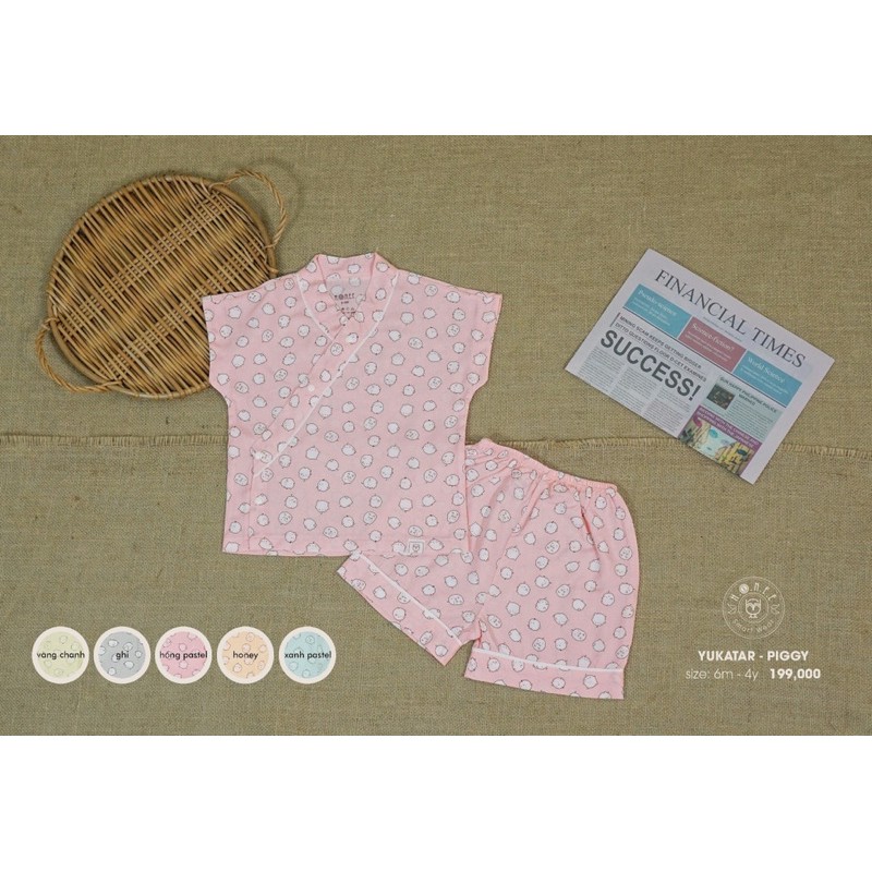 Hrnee Bộ yukata cho bé 6M đến 4Y