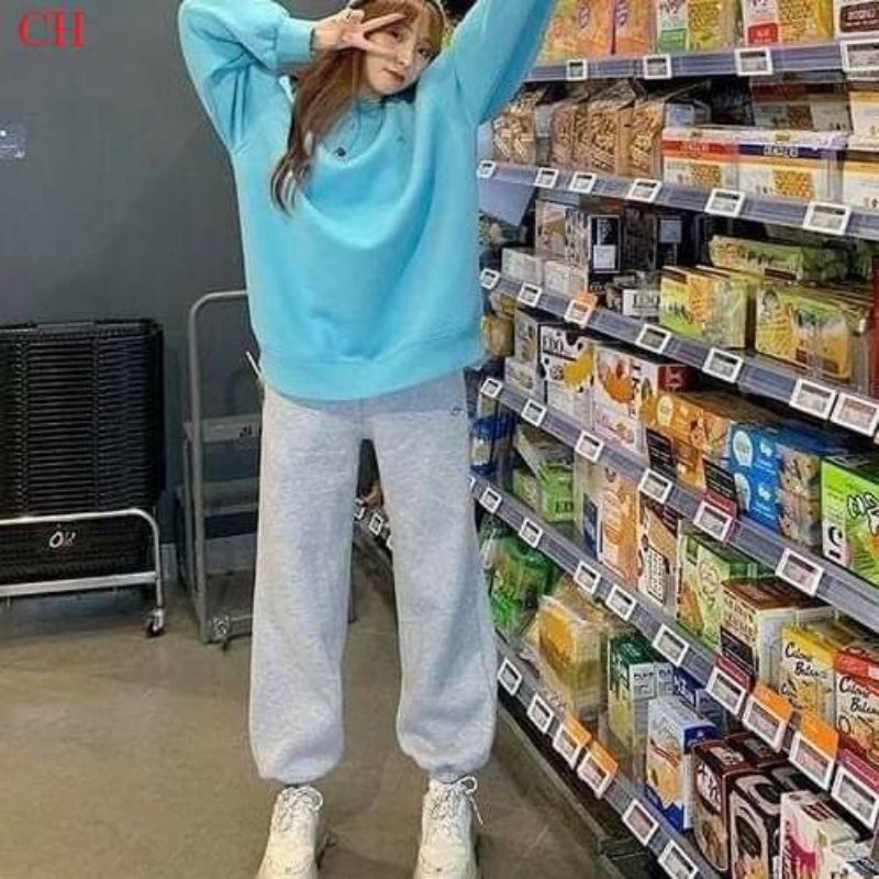 Bộ ngủ nữ Mặt Cười; Áo SWEATER ấm áp, giữ nhiệt tốtbộ thu đông☘️Chất nỉ ngoại☘️2 lớpUnisex mặc nhà nữ