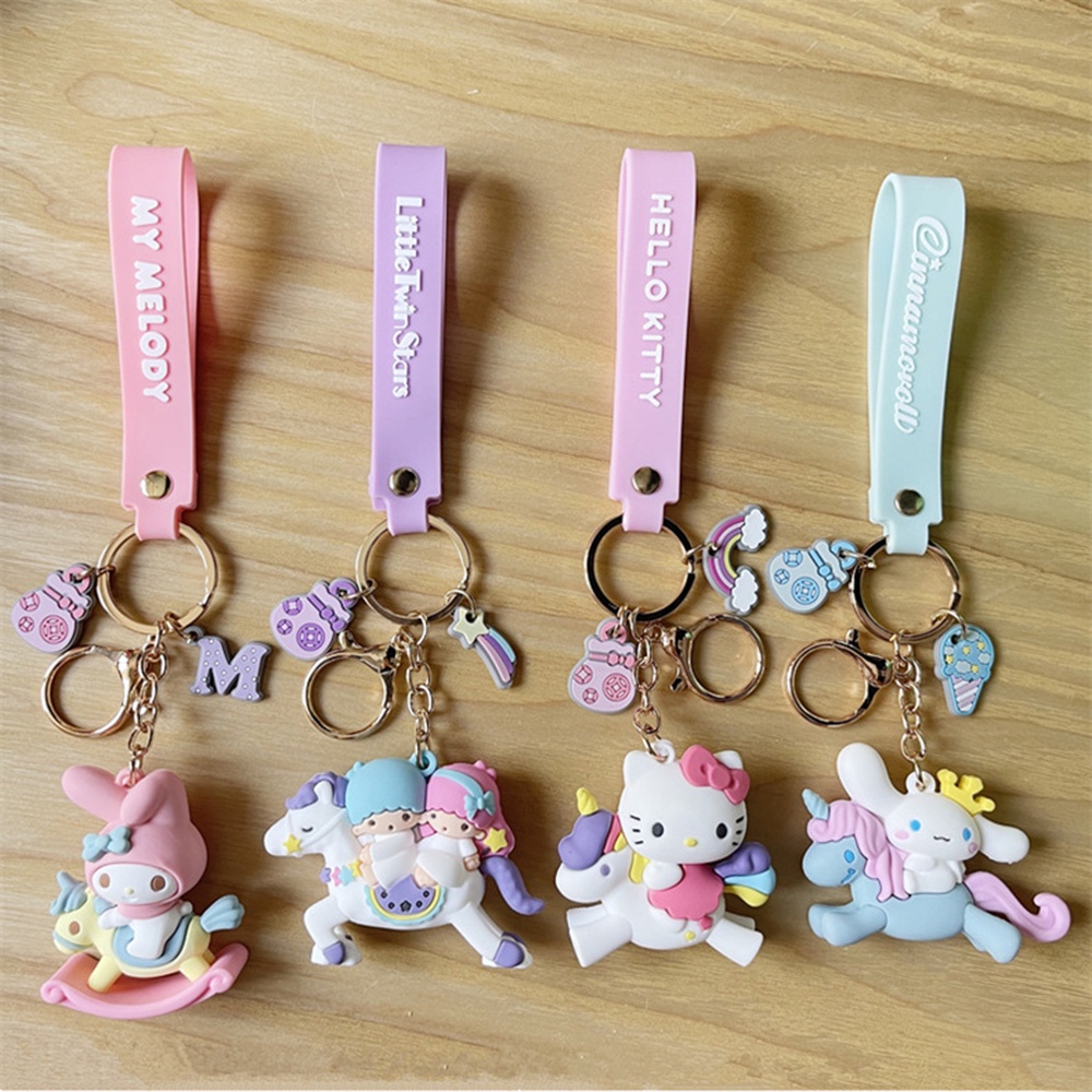 Móc Khóa Silicon Hình Chó Cinnamon Hoạt Hình Hàn Quốc Dễ Thương