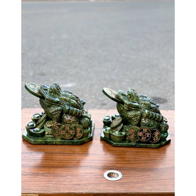 Thiềm cừ xanh đá ngọc spentine 20cm HANMYNGHE