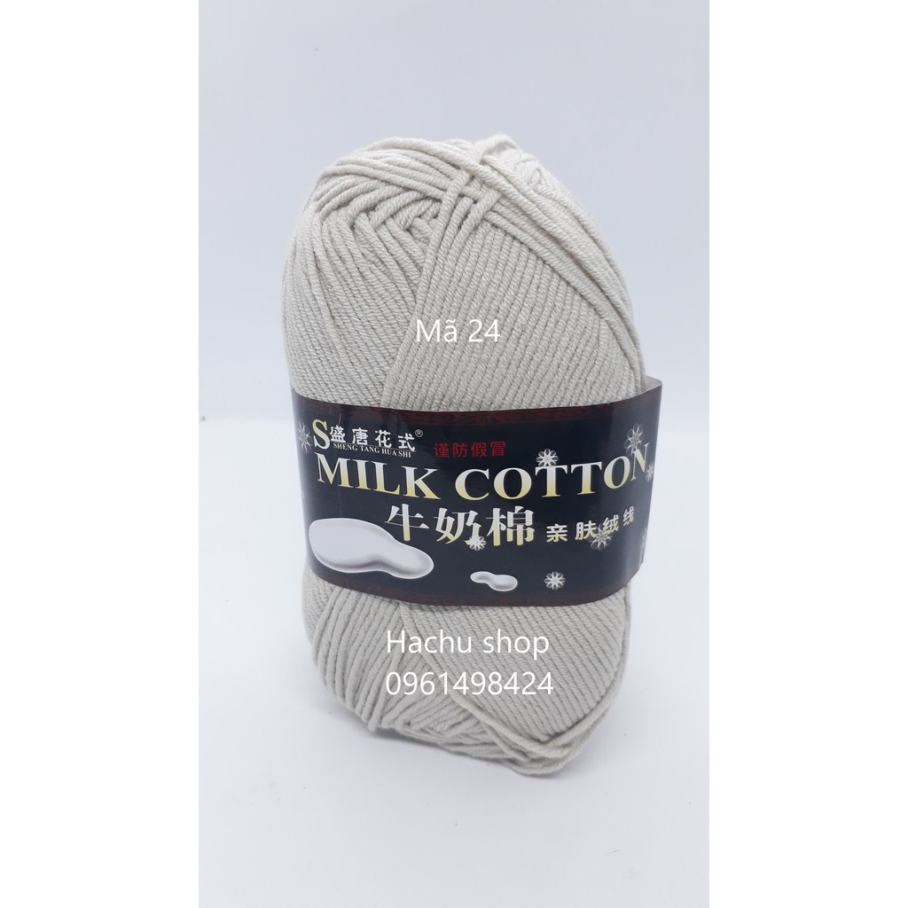 Len milk cotton loại 1