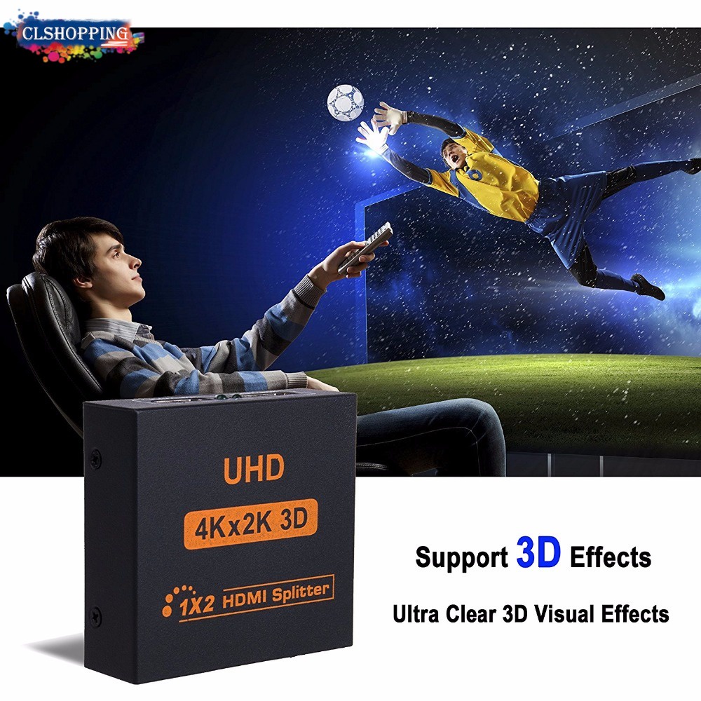 Bộ chuyển đổi HDMI 4K 1080p 1X2 1X4 ra hai màn hình cho HDTV DVD PS3 Xbox