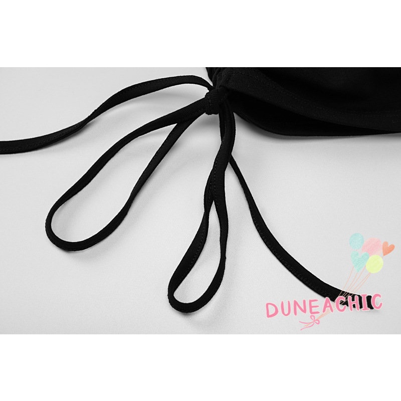 Đầm DUNEA dây rút hở lưng dáng ôm gợi cảm cho nữ