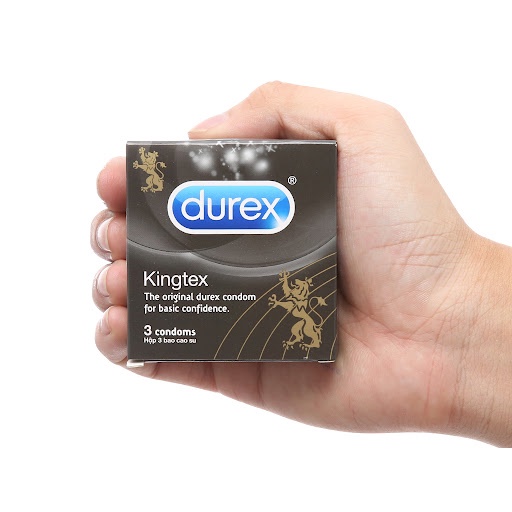 Bao cao su Durex Kingtex phân loại 3 bao và 12 bao