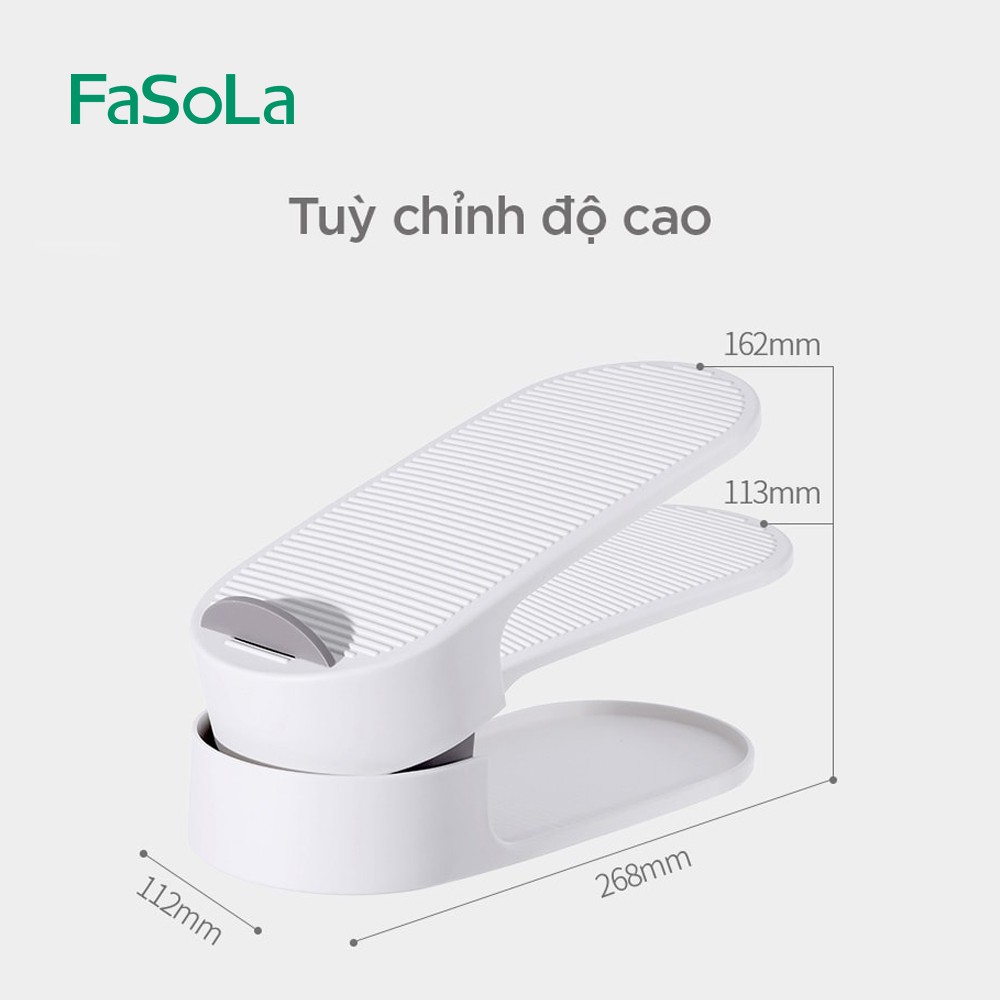 [FREESHIP] Kệ giày hai lớp tiết kiệm không gian – Giá giày điều chỉnh cơ động [FASOLA] FSLYF-042