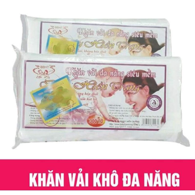 GÓI 120 TỜ KHĂN VẢI KHÔ ĐA NĂNG CHO BÉ