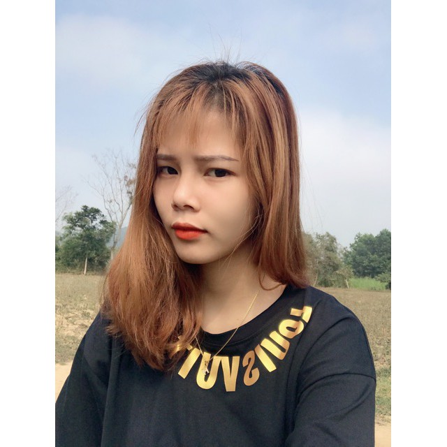 Áo Thun Ngắn Tay Unisex LUONVUITUOI vòng cổ Nhũ Vàng kèm video ảnh thật | BigBuy360 - bigbuy360.vn