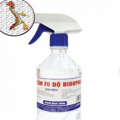 [Ảnh thật]  Nước rửa tay cồn y tế(ETHANOL 70 ĐỘ)chai 1L, Nước rửa tay khô diệt khuẩn ( SP CTY DƯỢC-  BIDOPHARMA) CHAI 1L