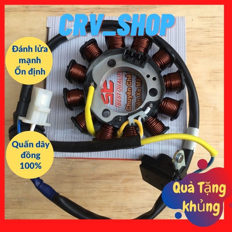 Cuộn Lửa Xe Máy ❤️𝑭𝑹𝑬𝑬𝑺𝑯𝑰𝑷❤️ Cuộn Điện Air Blade Chế Cơ Cuộn Điện Đánh Lửa Mạnh Ổn Định Lâu Dài Bảo Hành 6 Tháng