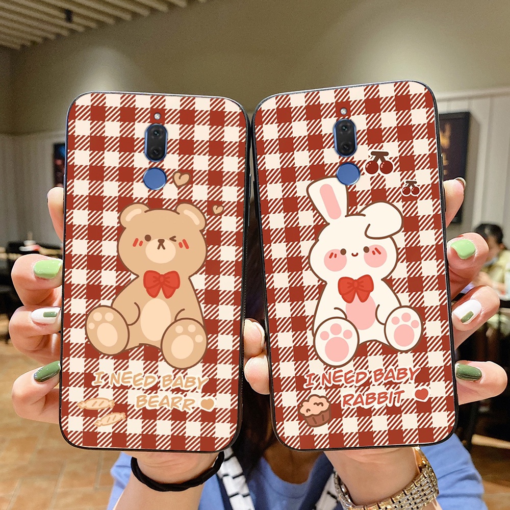 Ốp lưng điện thoại huawei nova 2i in hình gấu nâu vô cùng đáng yêu