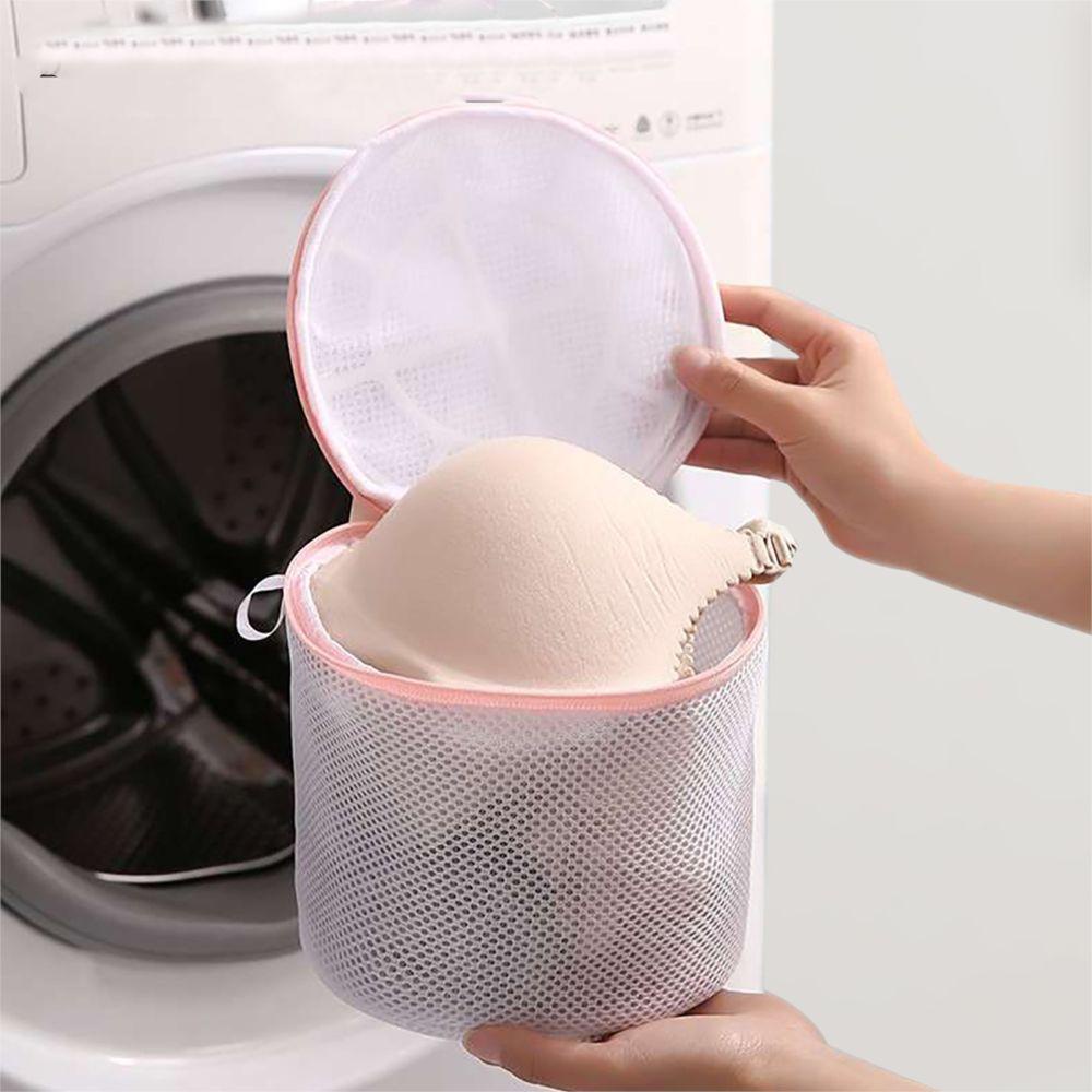 AROMA Túi Lưới Giặt Đồ Lót Bằng Polyester Có Khóa Kéo Có Thể Tái Sử Dụng