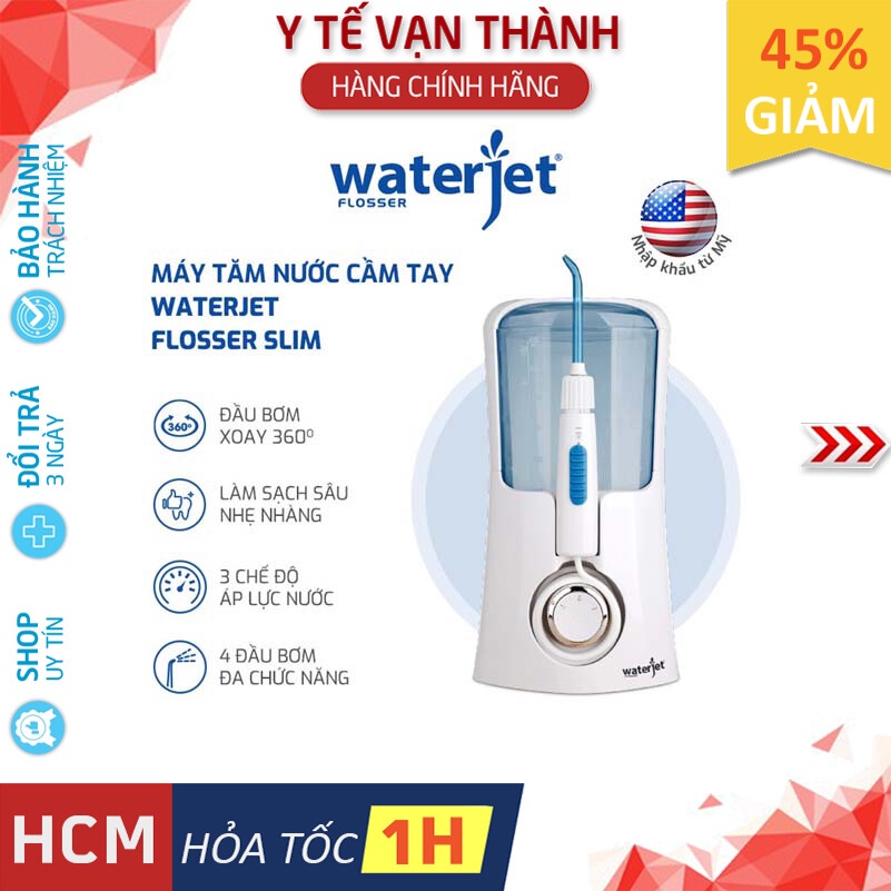 ✅ [Chính hãng USA] Máy Tăm Nước Gia Đình WaterJet Slim siêu nhỏ gọn -VT0627 123456 | Y Tế Vạn Thành