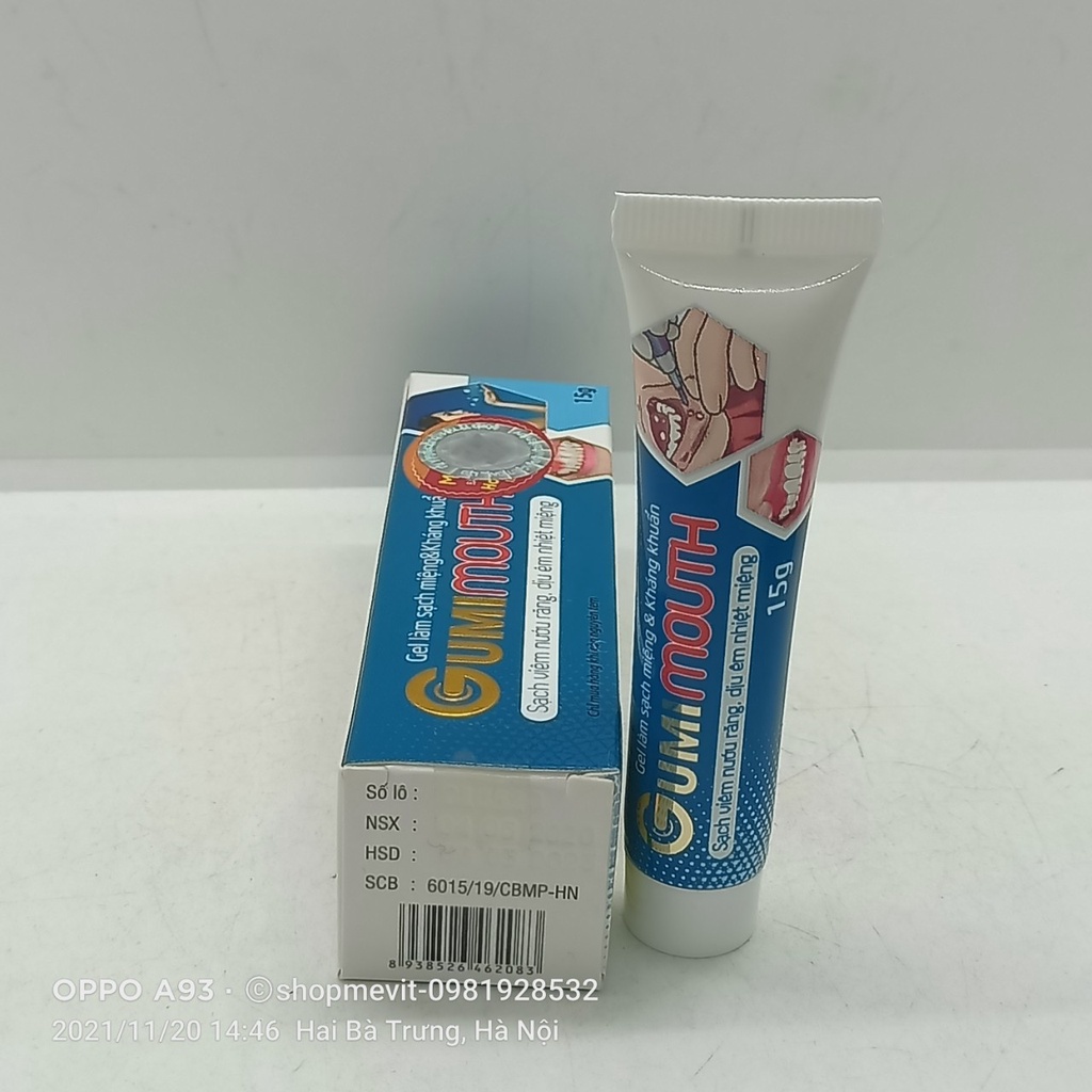 Gel làm sạch miệng Gumimouth tuýp 15g