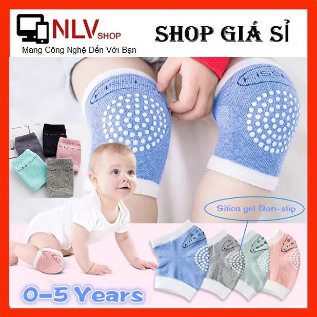 Bộ 2 Miếng Đệm Bảo Vệ Đầu Gối Cho Bé Bò Mềm Mại