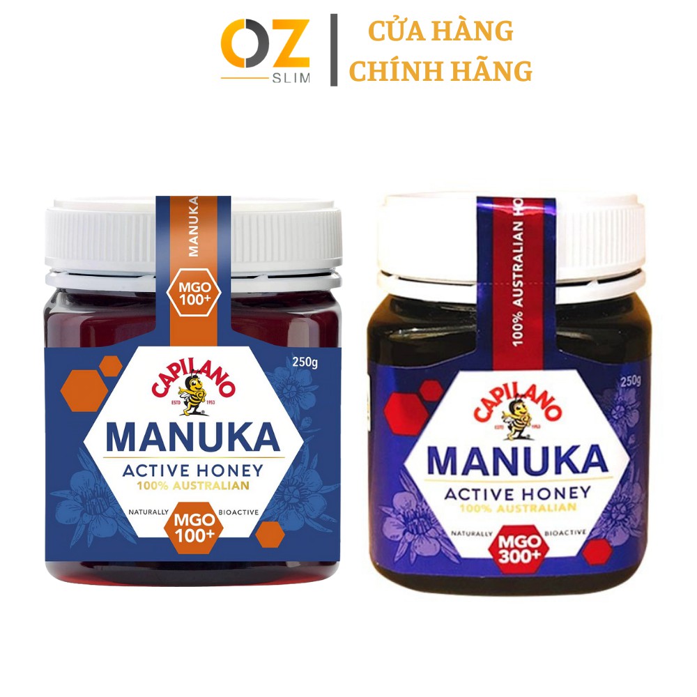 Mật Ong Capilano Manuka MGO 100+ 250g Tăng Cường Hệ Miễn Dịch, Giảm Ho, Tốt Cho Hệ Tiêu Hóa