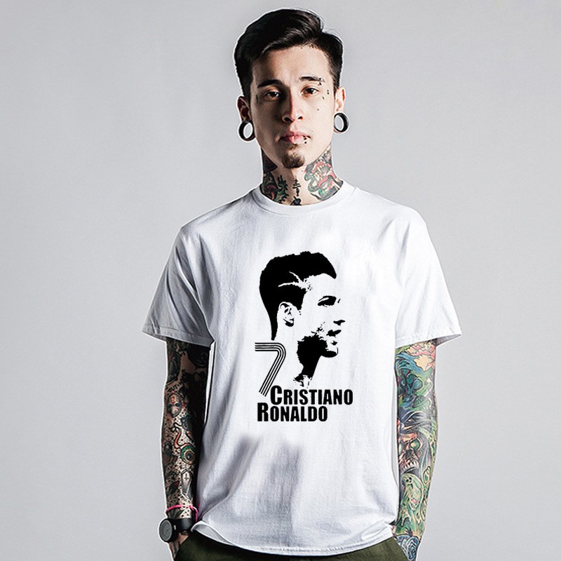 Áo Thun Nam Tay Ngắn In Họa Tiết Chữ CRISTIANO RONALDO ATN2102