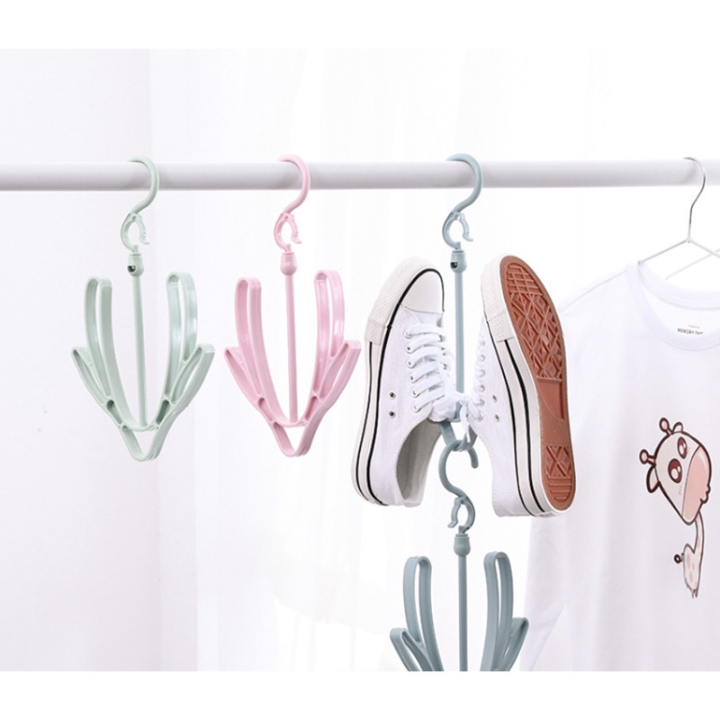 Khung móc treo phơi giày dép đa năng, móc xoay 360 độ tiện dụng mọi nhà nthinhuy01