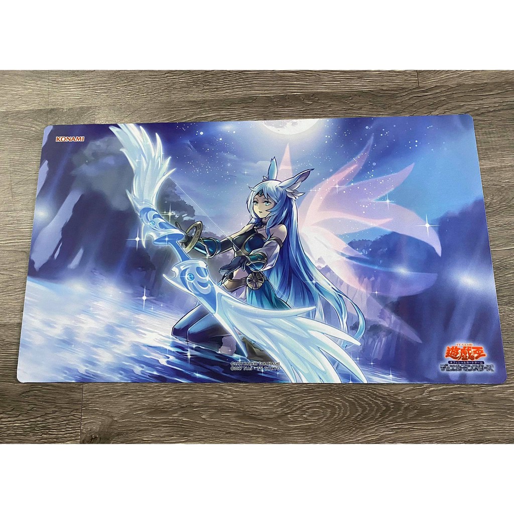 [ Dua Hấu Yugioh ] Bàn Đấu Bài Playmat dùng để chơi card game Apollousa, Bow of the Goddess