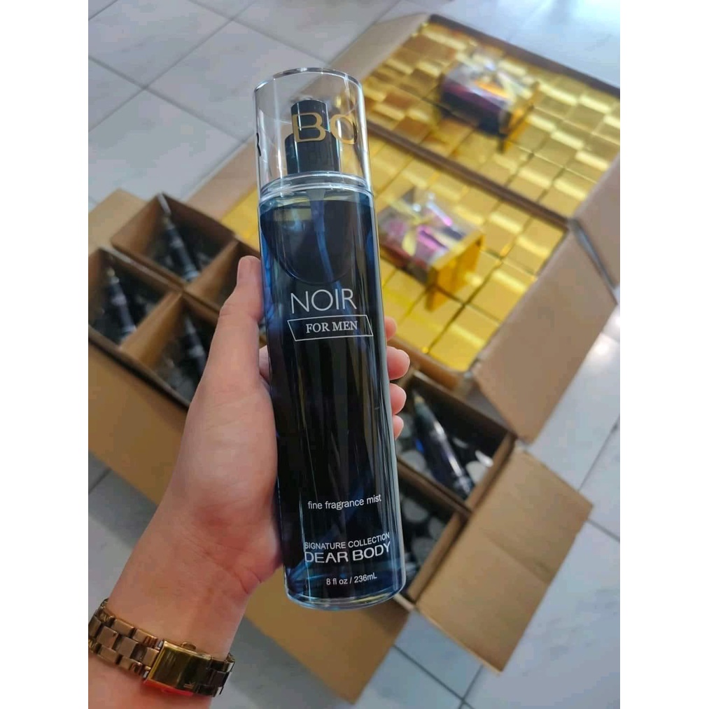 Shower Gel NOIR FOR MEN Nam , Sữa tắm dầu gội đầu nam Dear Body, mùi hương nam tính