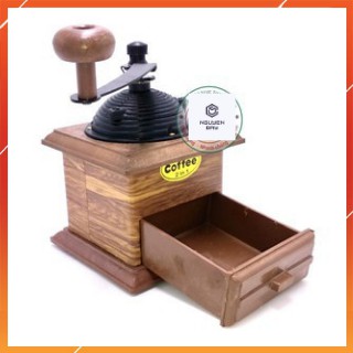 Cối xay tiêu xay cà phê bằng tay đa năng điều chỉnh được độ nhuyễn có ngăn đựng tiện lợi