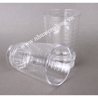 Combo 10 cốc kẻ Song Long cốc meka giả thuỷ tinh dày dặn