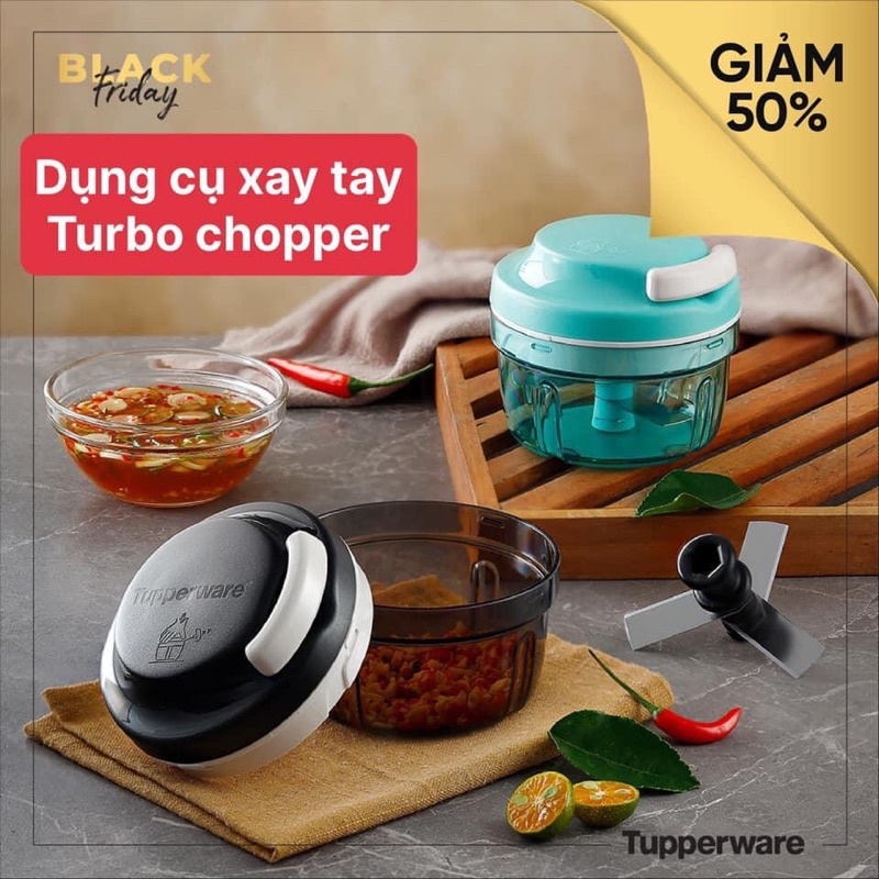 Máy xay tay Turbo Chopper Tupperware