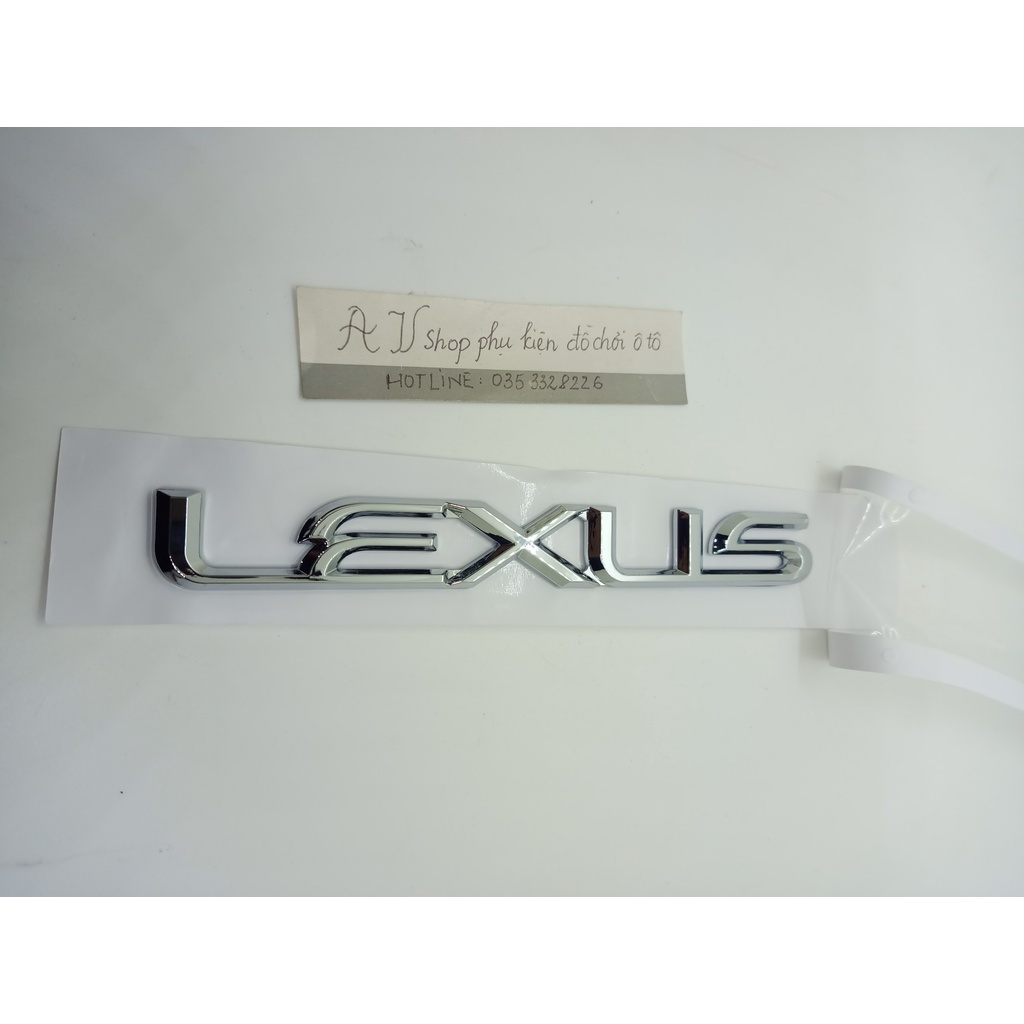 Miếng Dán Chữ LEXUS Bằng ABS Trang Trí Xe Hơi