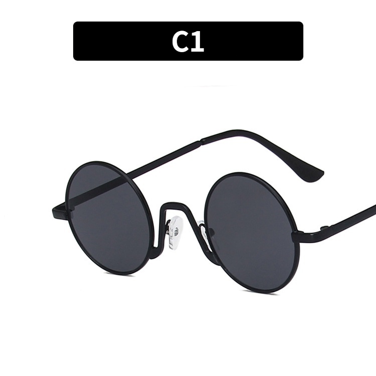 Kính mát gọng tròn nhỏ phong cách hiphop Hàn Quốc chống tia UV400 CCOD
