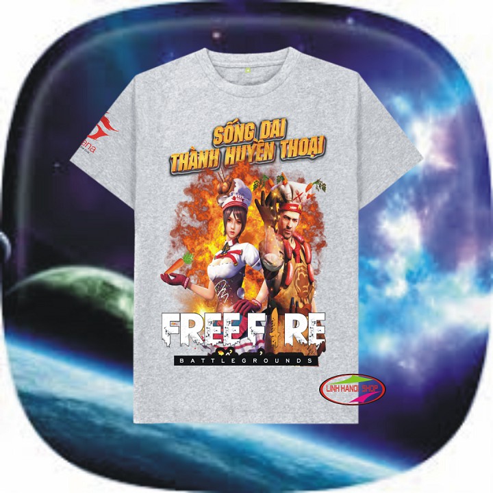 Áo Free Frie ghi xám cotton cực đẹp - Chef
