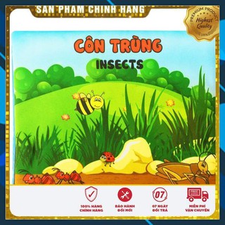 Sách Vải Côn Trùng - Đồ Chơi Sạch Cánh Diều - Sách Vải An Toàn Cho Bé